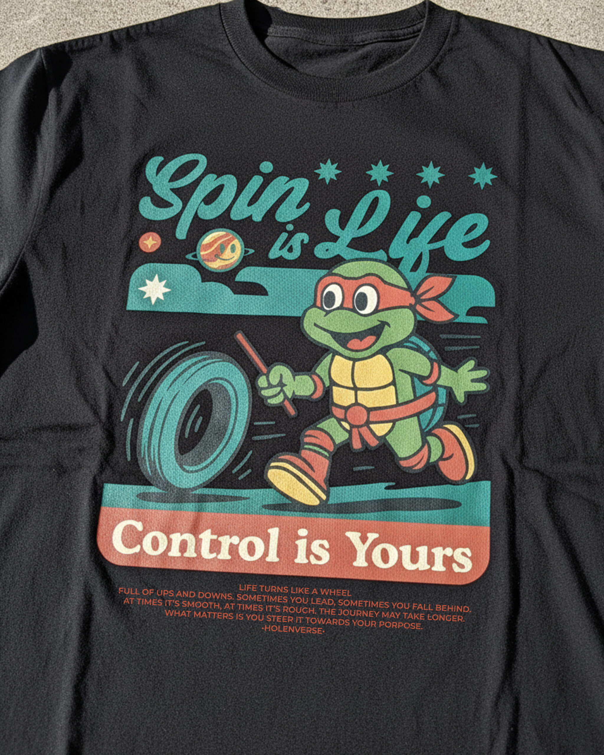 control black close up